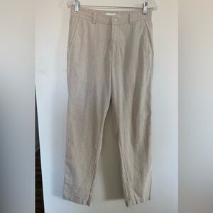 Porter & Ash Beige Linen & Cotton Men’s Pants Sz 30
